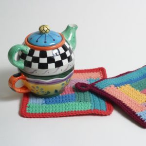 Log Cabin Hot Pad pattern