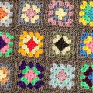 Granny square afghan