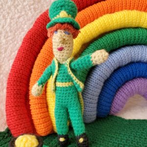 Crocheted Leprechaun Doll