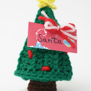 Christmas tree place card holder