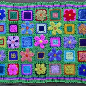 Flower Power Afghan