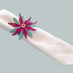 Poinsettia Napkin Ring