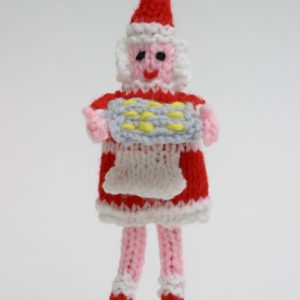 Stylized Mrs Santa Christmas ornament