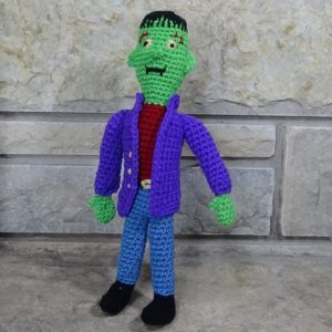 Frankenstein crocheted doll