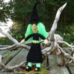 Halloween Witch Crocheted Doll