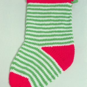 Striped Christmas Stocking