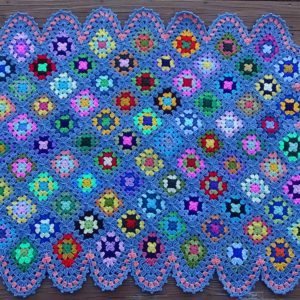 Granny teardrop afghan