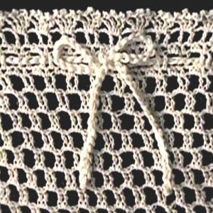 Crocheted Lacy Lingerie Bag