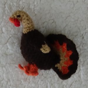 Tom Turkey crocheted doll pattern