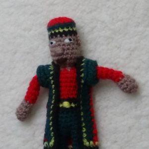 Crocheted Kwanzaa Man Doll