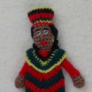 Crocheted Kwanzaa Lady doll