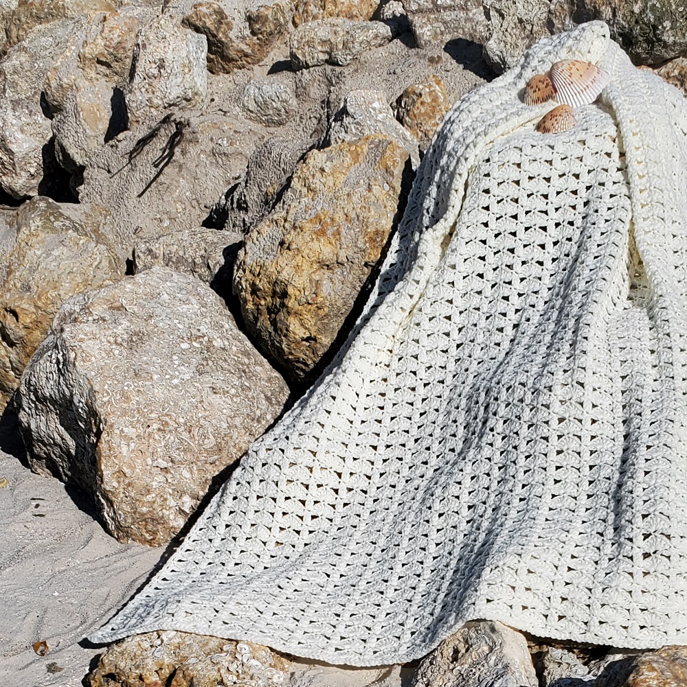 Cockleshell Afghan - Twisted Yarns - Crochet Pattern