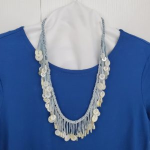 Crocheted Button necklace