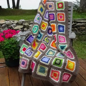 Granny's Eyelet Square AFghan