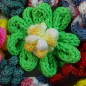 machine Knit Pompoms