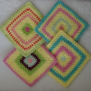 Moss Stitch Crocheted Trivets