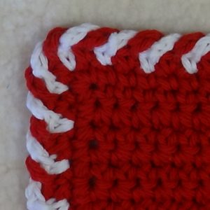 Crocheted Candy Cane Edging - Variation 1
