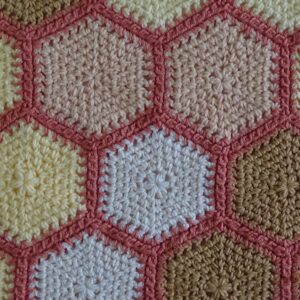 Crocheted Honeycomb Blanket