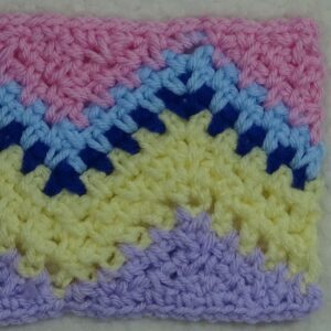 straightening the moss stitch