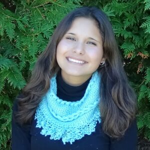 Machine Knit Crinkle Fringe Cowl and Neck warmer