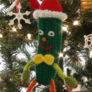Relish the Crocheted Christmas Pickle