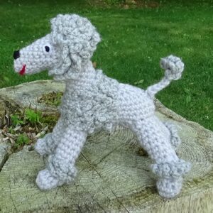 Poodle crocheted doll