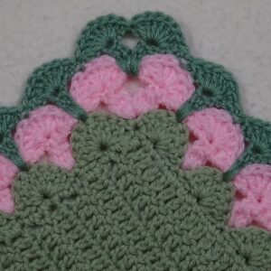 Magic Mushroom Border - Crocheted in the round