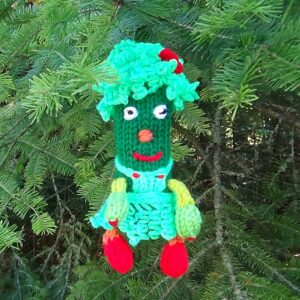 Delish the Girl Christmas Pickle machine knit