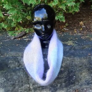 Mohair Intarsia Cowl machine knit