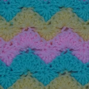 Shell Stitch Ripple crochet