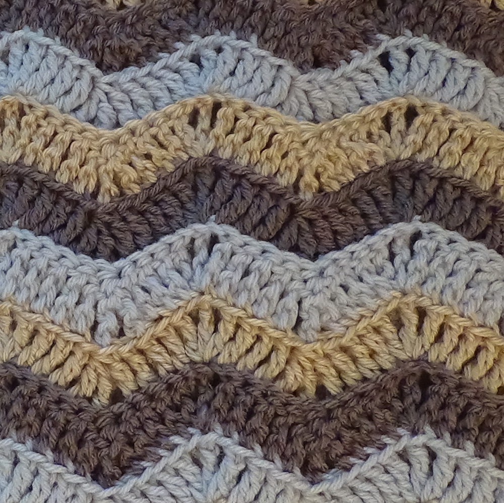 Trippelet Patterns Triple Ripple Blanket - Twisted Yarns - Crochet Pattern